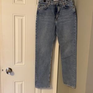 Straight leg jeans